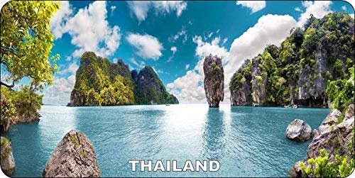 Inga THAILAND - METAL SIGN/PLAQUE - BEACH HOLIDAY THAI BANGKOK METAL TIN SIGN 8x12 inches