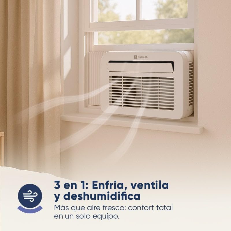 Airfeel Caravan 700 Aire Acondicionado Portátil de Ventana, 700 Frigorías / 2800 BTU, Sin Instalación, 3 Modos, Panel Táctil, 390W, Caravanas Autocaravanas y Habitaciones Pequeñas