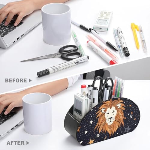 Rangement télécommande cuir à 5 compartiments pour vider une table de chevet encombrée