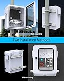 Akwscyby Outdoor Electrical Box with Thermostat and Fan and Clear Window, Precise Temperature Control 0.1°F, IP65 Water Resistant Rating, Galvanized Steel, Aluminum Rear Beam(19.7" x 17.7" x 7.9") - Image 5