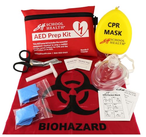 School Health AED Prep Kit for Emergencies