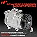 A-Premium Air Conditioner AC Compressor with Clutch Compatible with Mazda 3 2.0L 2010-2013, 3 Sport 2.0L 2010-2013, with HCC-HS18N Compressor, 5 Grooves (Not 6 Grooves)