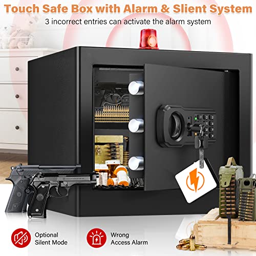 1.2 Cubic Home Safe Fireproof Waterproof With Fireproof Bag, Anti-Theft Fireproof Safe With Removable Shelf, Security Safe Box For Pistol Money Medicine Important Documents #TOP7