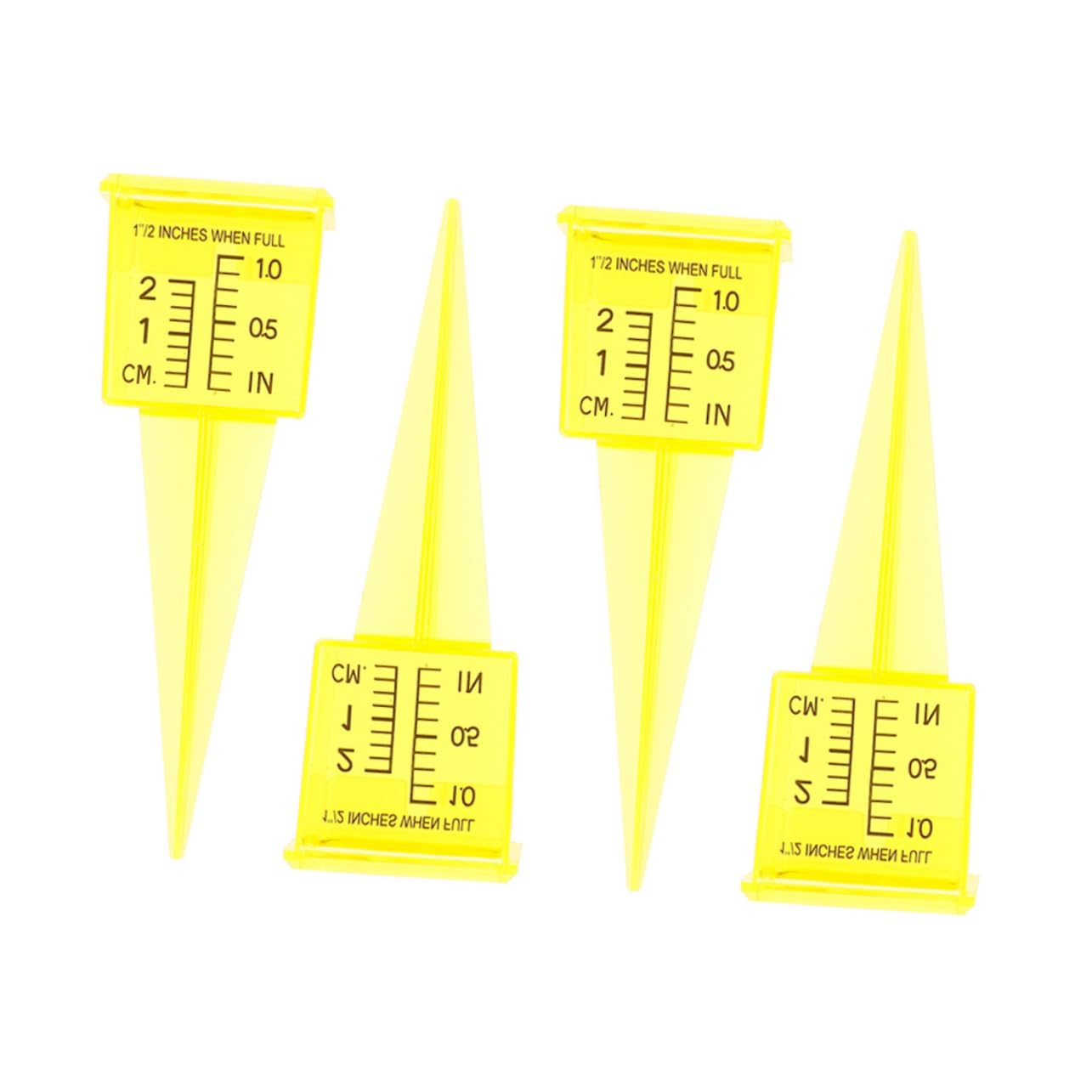 Kisangel 20 Pièces jauge d'arrosage pluviomètre Jardinage Jauge de pluviométrie pour Le Jardin gaie Mesure des précipitations Tasse à mesurer Les précipitations Tasse à mesurer en Plastique
