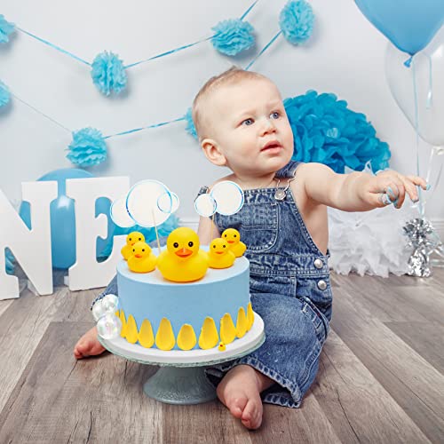 28 Pieces Duck Cake Decorations Duck Cake Toppers Baby Shower Cake Decoration Balls Bubble Ducky Cupcake Picks Duck Birthday Cake Decoration For Baby Shower Duck Theme Party Supplies #TOP5