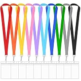 10 Pack Cruise Lanyard with Waterproof ID Card Holder, Colorful Durable Lanyard with ID Badge Card H