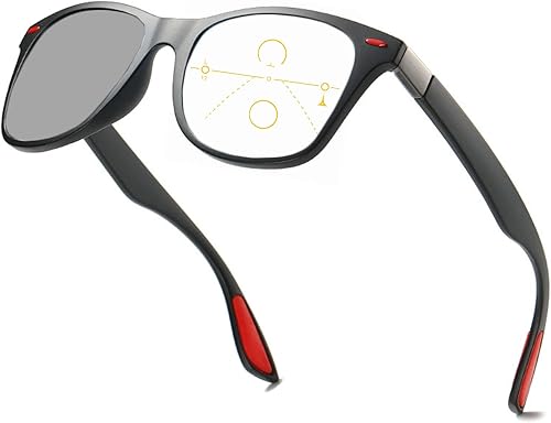 Gafas de lectura fotocrómicas progresivas multienfoque de transición para hombres y mujeres Ssquare lector solar al aire libre protección UV