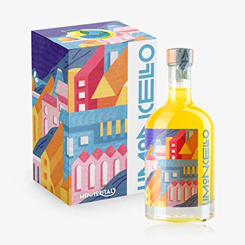 'RAVELLO' DOLCETERRA LIMONCELLO FROM AMALFI COAST (Box n. 1 Hand-painted LABEL) Gift Box Included