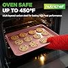 NutriChef 2-Piece Nonstick Cookie Sheets for Baking - Premium Medium & Large Size Baking Sheet Set - Thick Carbon Steel Bakeware Trays - Dishwasher Safe, Rose Gold #1