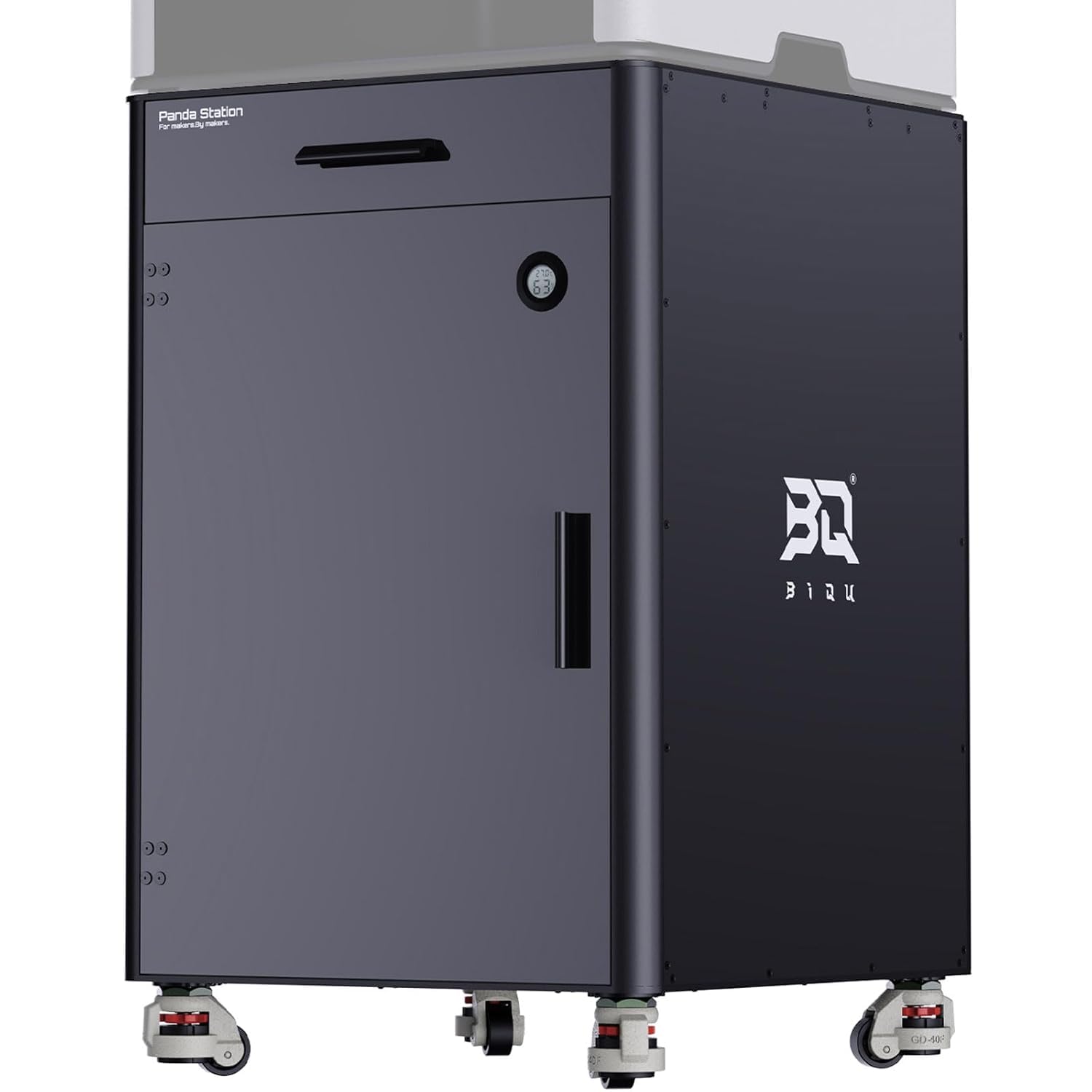 BIQU Panda Station stacja robocza do drukarek 3D, zintegrowane filamenty/AMS/narzędzia do drukarek 3D Bambu-Lab P2/X2/P1/X1/A1, z kółkami Fuma z blokadą