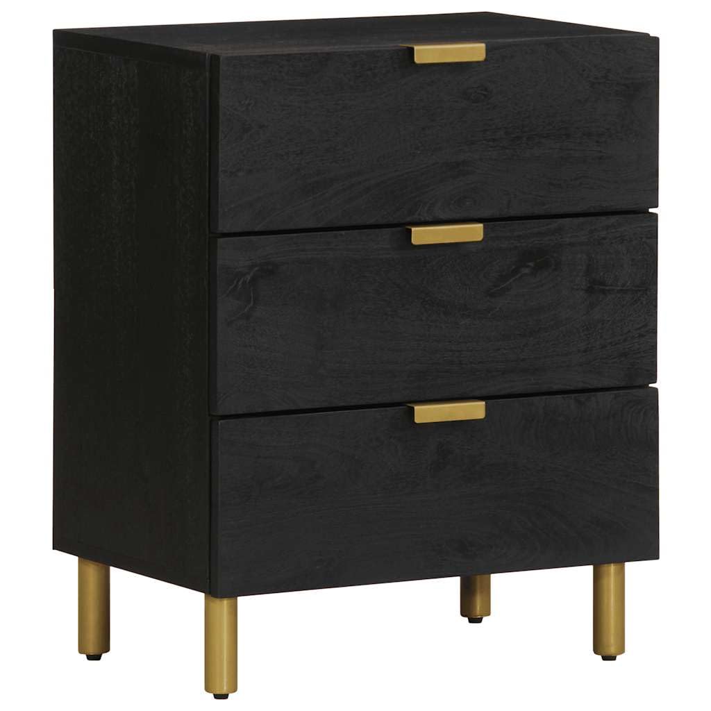 Table de Chevet Noir Design Moderne pour Ambiance Cosy de Chambre et Bureau