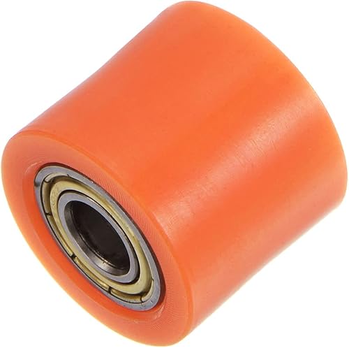 Miniatura 3 de HARFINGTON Tensor de polea de rodillo de cadena de 0.394 pulgadas (0.394 in), tipo cilindro de nailon, deslizador de rueda para mini motocicleta,