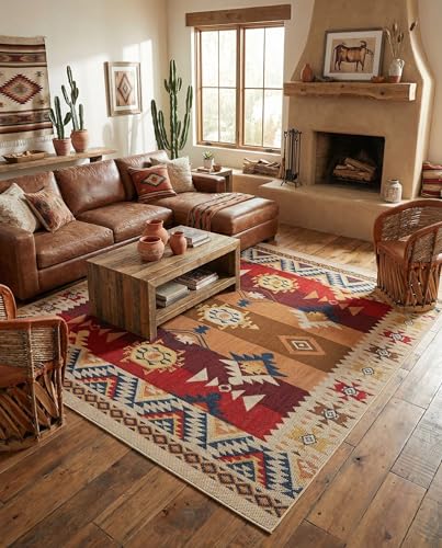 Tapete cuadrado Rugs.com 10 pies rojo medio miniatura 4