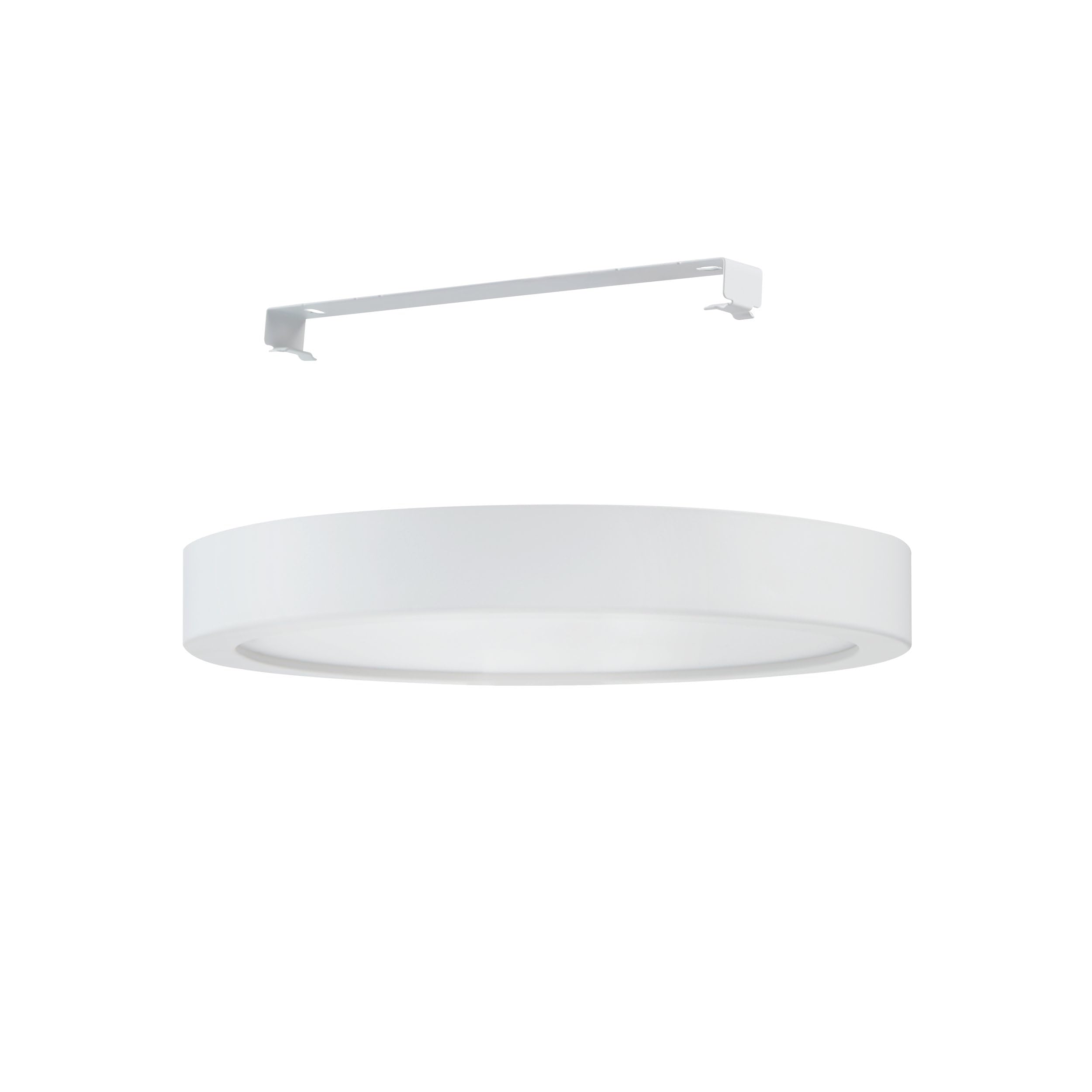 EGLO connect.z Smart Home łazienkowa lampa sufitowa LED Fueva-Z, Ø 21 cm, ZigBee, sterowanie aplikacją i głosem, regulacja barwy światła, ściemnianie, metalowa biała, IP44