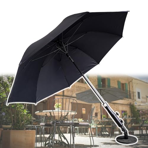 PLDOULY Magnetic Umbrella, Heavy Duty HVAC Umbrella with Adjustable Magnetic Base, Flexible Fiberglass Ribs and Lanyard, Provides Reliable Shade for Working Outside, Tailgating and Events（60inch） by PLDOULY - Used condition - Image 5