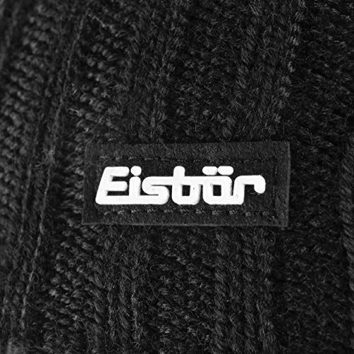 Bonnet Eisbär Agor d'une finition européenne irréprochable en maille torsadée noire