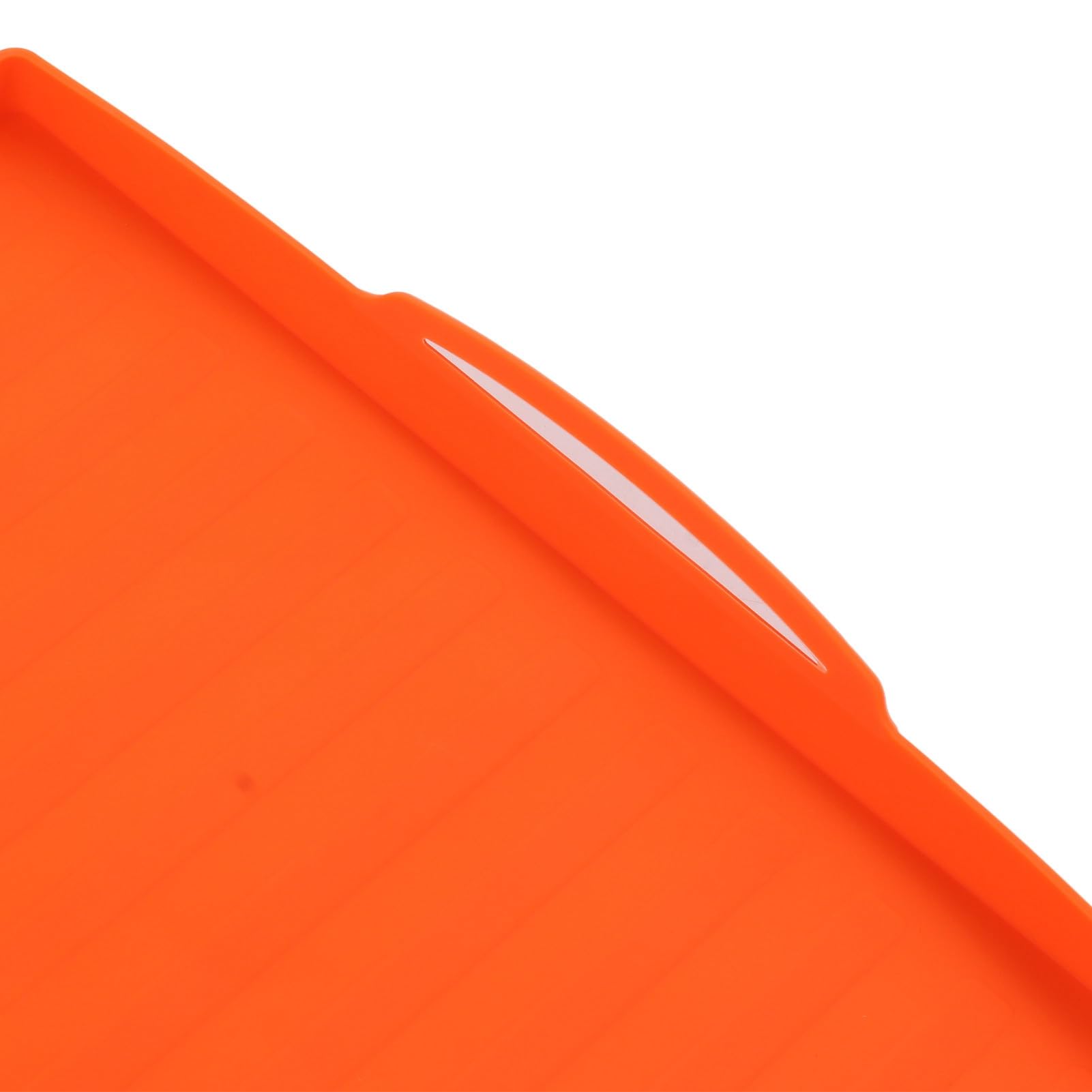 Greensen Grillmatte aus Silikon, Antihaftbeschichtet, Grillmatte, Hochhitzebeständig, Rutschfest, Schutzhülle für Grill, Kochen Im Freien, Camping, Hinterhof (36 Zoll orangefarbener Griff)