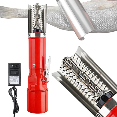 Strumento elettrico per la rimozione del pesce senza fili, impermeabile IPX7, velocità 7500 giri/min, include batteria e testa di taglio per cuochi e chef domestici