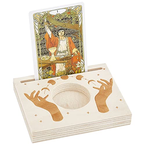 GORGECRAFT Soporte de Madera para Cartas de Tarot, Portavelas