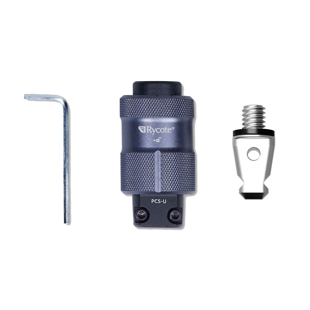 Rycote PCS-UTILITY con Sgancio/Attacco Rapido 3/8", Supporto Microfono e Accessori Audio, Antivento, Antiurto,per Stativo Audio, Versatile, Anti-Rumore, Professional Connection System