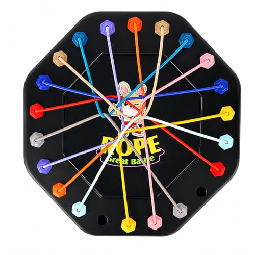 Image of Dorytoy Rope Challenge Board Game for Kids & Family, Stick Pulling Strategy, Interactive Party Puzzle Toy, Educational Skill-Building Boys and Girls