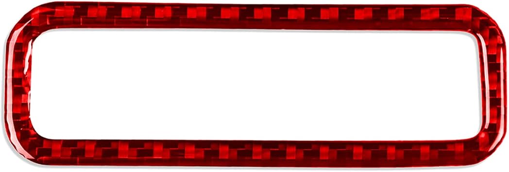 NVCNX Real Carbon Fiber Trim for Chevy/Chevrolet Camaro Accessories | for 2016-2024 2017 2018 2019 2020 2021 2022 2023 Interior, Sunroof Groove Frame Cover, Sticker Decal, Red