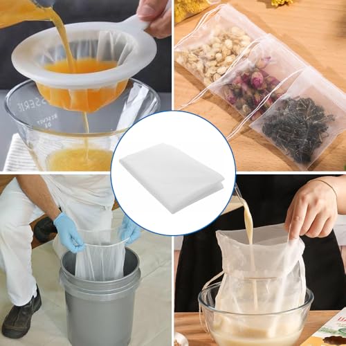 Jinsion Nylon Filtergewebe, 150 mikron Nylon mesh Filter, Siebdruck Weiß Mesh, Feines Filternetz Aus Nylongewebe Zum Filtern von Weinverunreinigungen/Filtern von Farbe