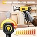 SEEKONE 1800W Heat Gun Compact Design Heavy Duty Hot Air Gun 122℉-1202℉（50℃- 650℃）Variable Temperature Control for 2 Speed Settings with 4 Nozzels for Crafts, Vinyl Wrap, Shrink Tubing