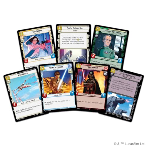 Star Wars: Unlimited Spark of Rebellion ZWEI-SPIELER-STARTER – Lernen, kämpfen, sammeln! Trading Card Game, Alter 12+, 2 Spieler, 20 Minuten, von Fantasy Flight Games, Englisch