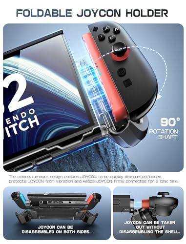 image for Mumba Dockable Case for Nintendo Switch 2 2025, [Blade Series] TPU Gri