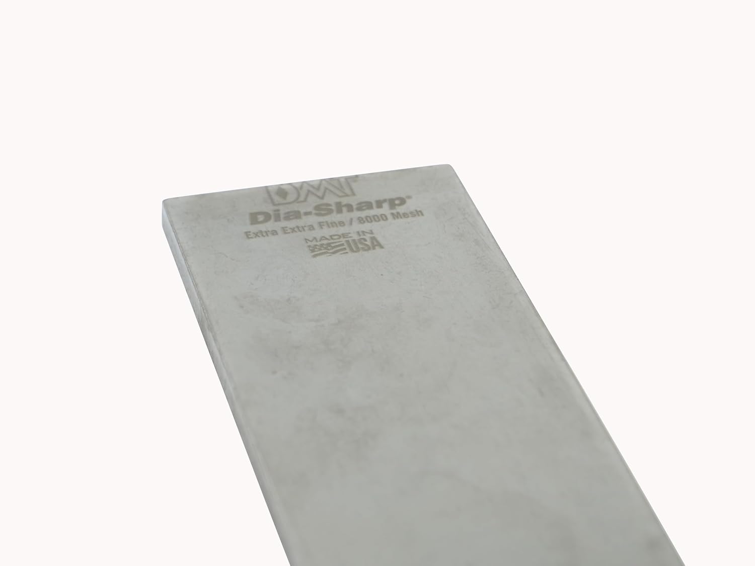 DMT D8EE Dia-Sharp Diamond Knife Sharpener, Extra Extra Fine Diamond Sharpening Stone, 8-Inch, Beige