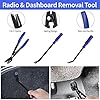 UNIDEAL Outils Demontage Garniture Auto, 39 Outil de Suppression de Radio Audio, Outils de démontage de Garnitures pour Panneau Accessoires Porte Autoradio Tableau De Bord De Voiture (Bleu) #3