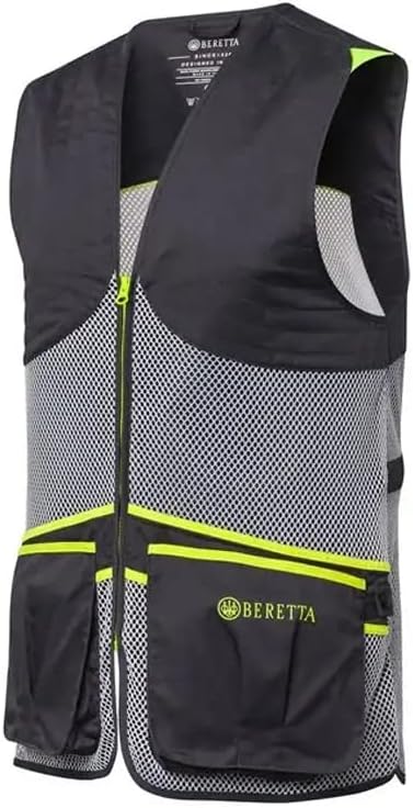 Beretta Unisex Full Mesh Shooting Vest - Breathable Lightweight Competition Vest with Cartridge Pockets & Comfortable Fit