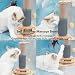 Marchul 5 in 1 Katzenspielzeug, Katze Sisal Seil Massierender Kratzbaum klein mit hängenden Ball, Interaktives Fährtenspielzeug für Katzen mit federnden Federn, zum Spielen im Hau