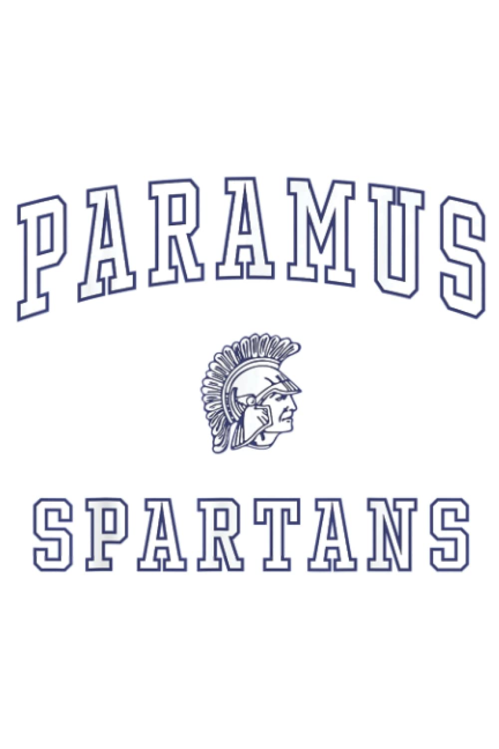 Paramus High School Spartans: Plain Lined Journal Notebook, 120 Pages, Medium 6 x 9 Inches, Printed Cover
