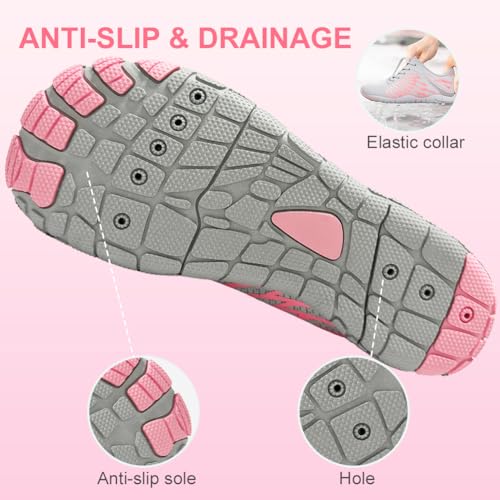 Image of ELETON Barefoot Shoes Women Men Footwear, Wide Toe Box Hiking Zero Drop Non-Slip Quick-Dry River Boat Pool Beach Water Shoes, Lightweight Swimming Running Walking Sneakers Unisex