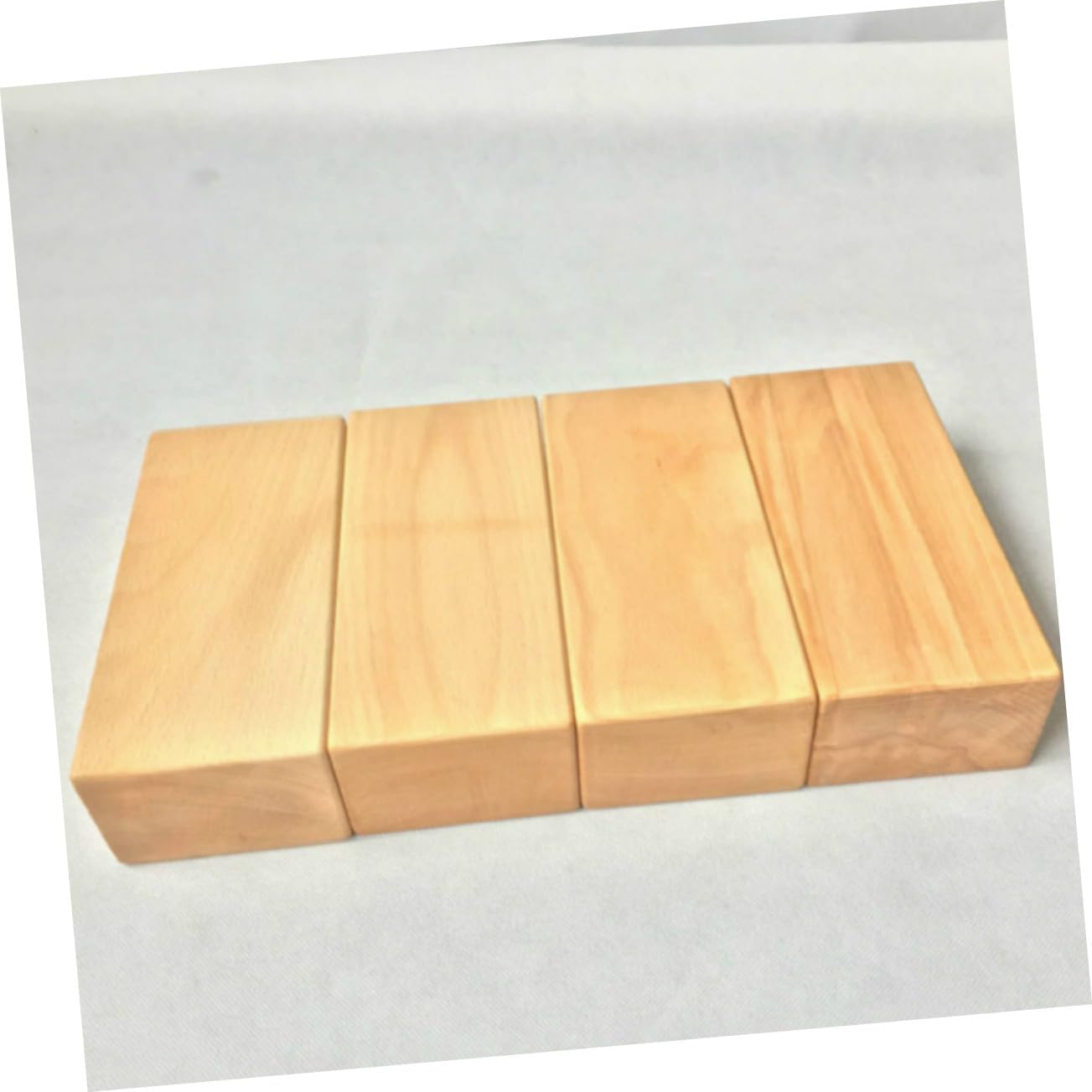 High Density Beech Yoga Bricks Yoga Practice Auxiliary Blocks for Home Exercise Support and Balance Training Smooth Surface Yellow