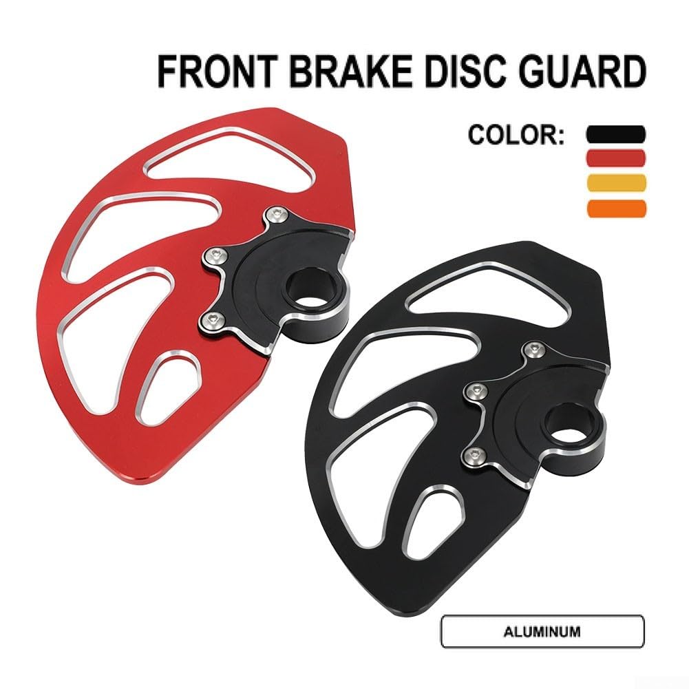 Protection de disque de frein avant CNC 6061, alliage d'aluminium anodisé contre la boue et pour Gravel, pour Surron for Light Bee X/S (noir)