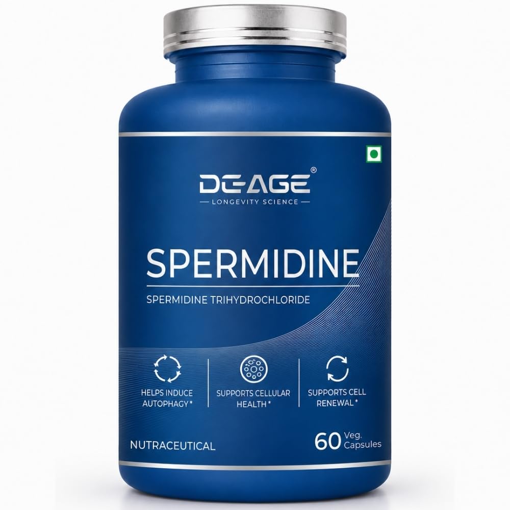 DeAge Spermidine Trihydrochloride 60 Veg Capsules | Supports Autophagy & Cellular Renewal | Contributes to Healthy Living, Longevity, Cardiovascular & Immune Wellness-picture-19