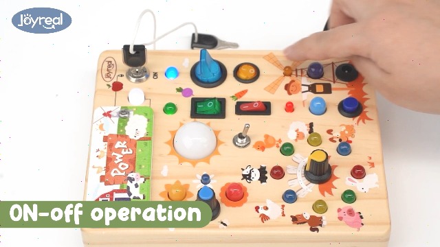 Montessori Busy Board Ab 2 Jahre - Activity Board Mit 19 LED Für Kleinkinder
