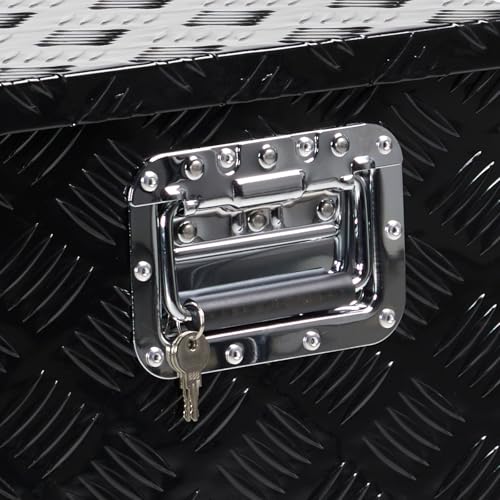 Autoforever AF-BOXES 30 Inch Heavy Duty Aluminum Diamond Plate Tool Box Chest Box Pick Up Truck Bed Rv Trailer Toolbox Storage Organizer thumb #2