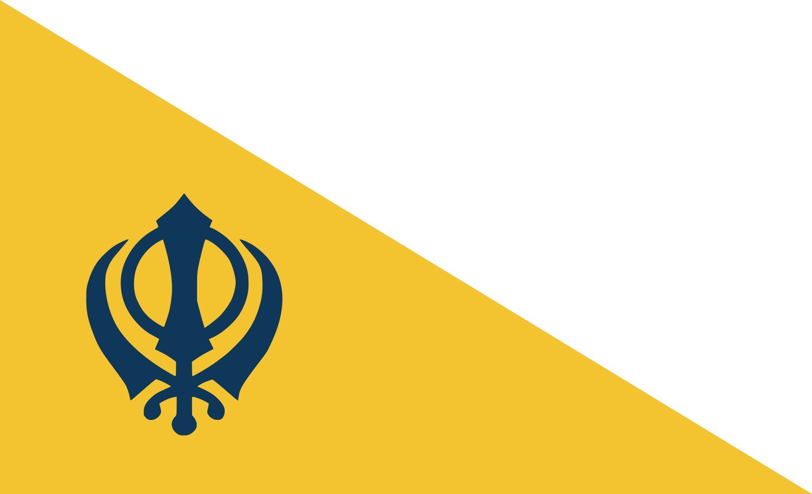 Drapeau XL Punjab grand format avec finitions haut de gamme 120x180