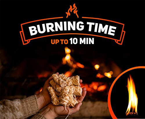 Fire Starter 60+ Pc Xxl Size - Сharcoal Fire Starters - Firestarters Compatible With Solo Stove, Green Egg, Indoor Fireplaces, Camping, Traditional Grills #TOP5