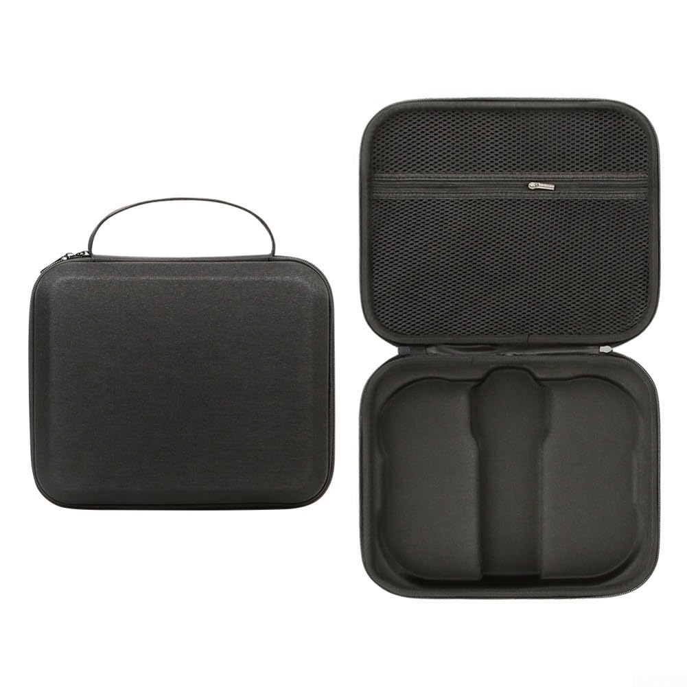Custodia impermeabile da viaggio, in nylon, con imbottitura in schiuma, leggera e protettiva per dispositivi elettronici (nero)