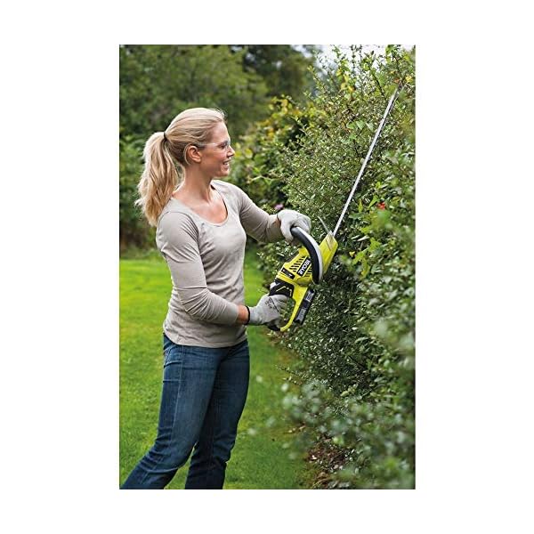 RYOBI 18 V ONE+ Akku-Heckenschere RHT1851R20F (Messerlänge 50 cm, Schnittstärke 22 mm, diamantgeschliffene Klingen… – Bild 7