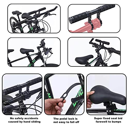 Enjovdery Kids Bike Seat for Mountain Bikes-Kids Bike Seat and Handlebar Accessory Combo Pack, Front Mounted Bicycle Seats for Children 2-5 Years (up to 48 Pound) for All Mountain Bikes - Thumbnail 5