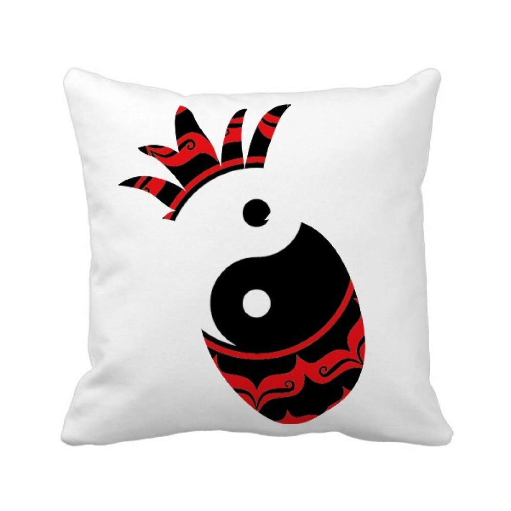 Housse de coussin Taichi broderie DIY canapé taie carrée durable