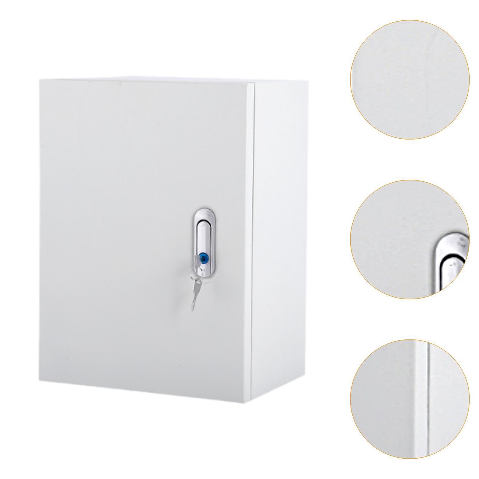 Caja de Conexiones para Exteriores Avanzada, Caja de interruptores de Gran Capacidad Que se Adapta a Todas Las Necesidades eléctricas. 25 cm x 30 cm x 14 o 30 40 20, Gris, Medio