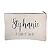Personalized Bridal Party Hashtag Cosmetic and Makeup Bag