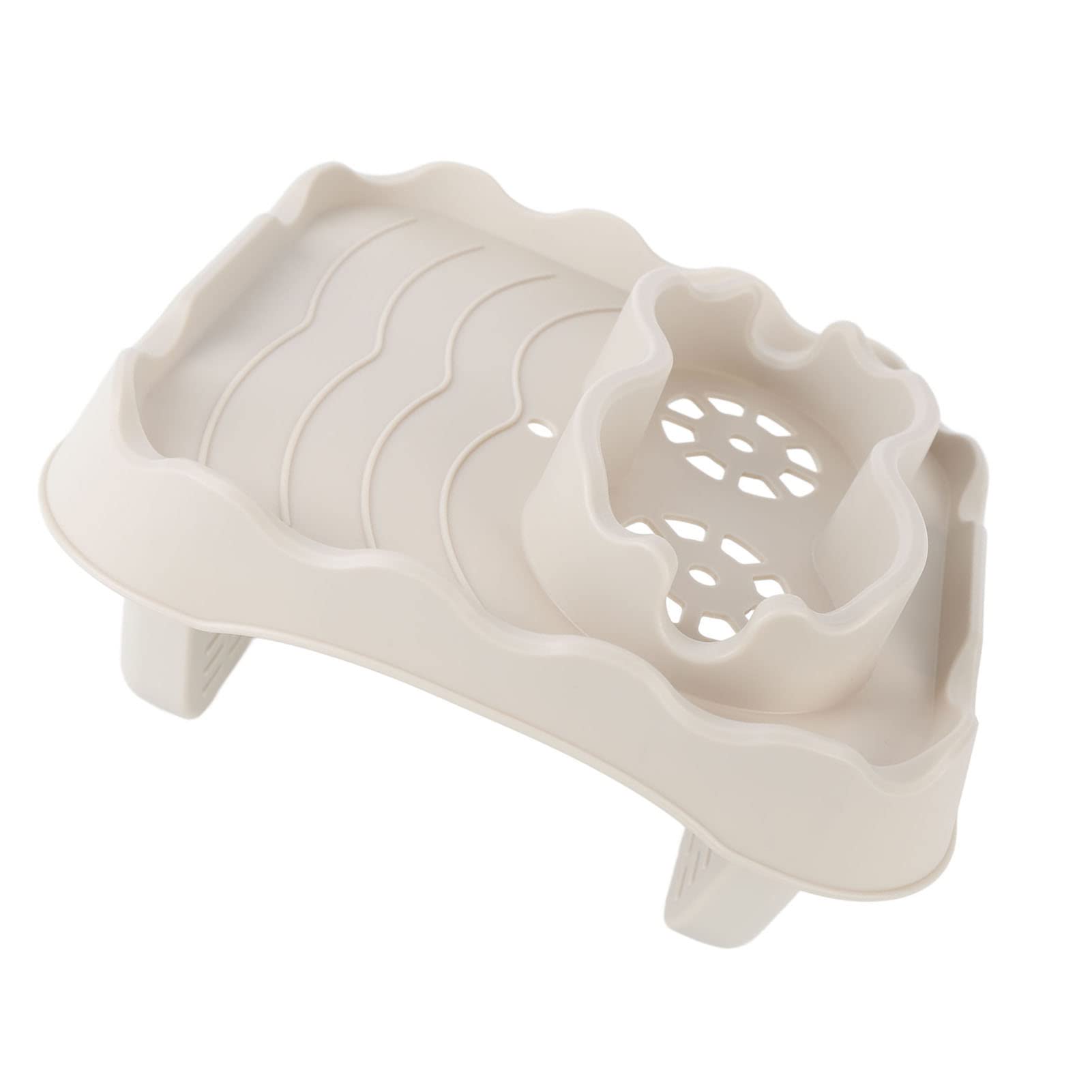 Bandeja antideslizante para piscina, bañera y spa, bandeja versátil portátil e ideal para uso en exteriores e interiores (Bei)